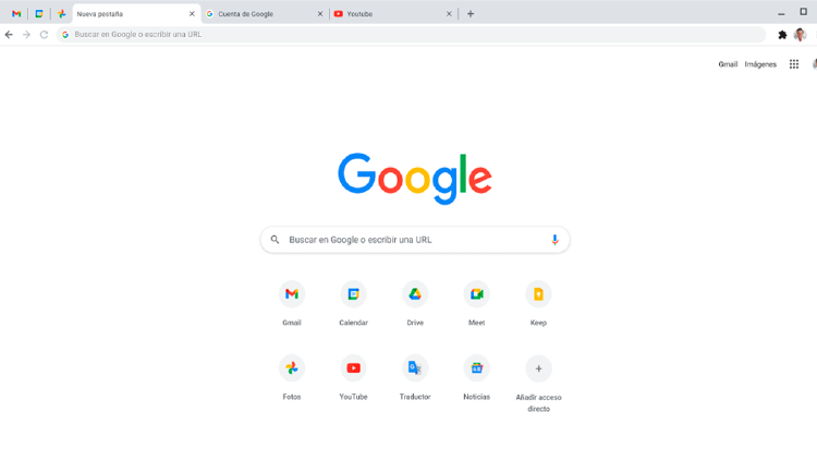 chrome inicio chrome inicio
