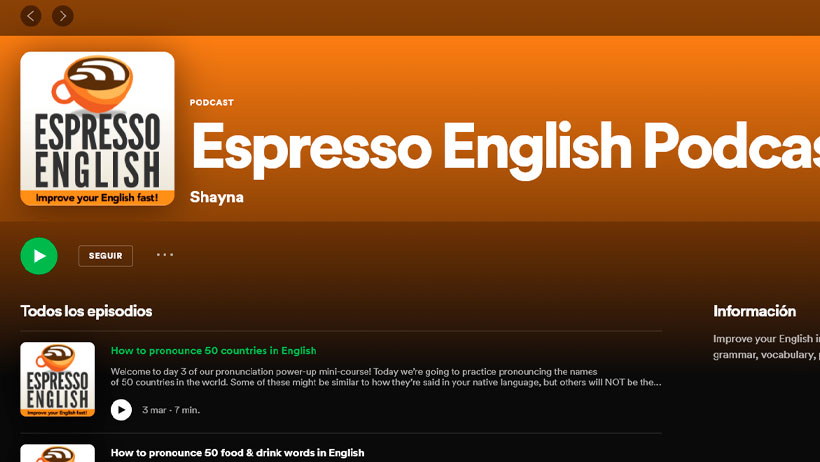 podcast aprender ingles